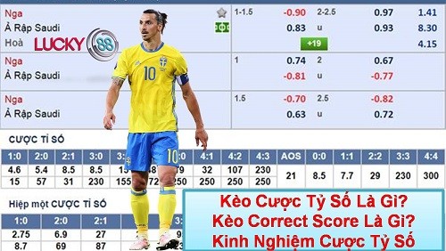 LUCKY88 Kèo cược tỷ số (Correct Score) là gì? Kinh nghiệm cá cược tỷ số chung cuộc