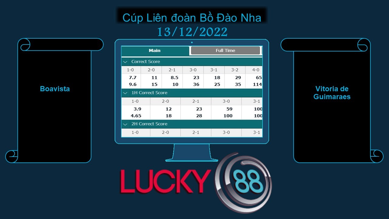 LUCKY88 Boavista vs Vitoria de Guimaraes, Soi kèo bóng đá hôm nay 13/12/2022, Cúp Liên đoàn Bồ Đào Nha